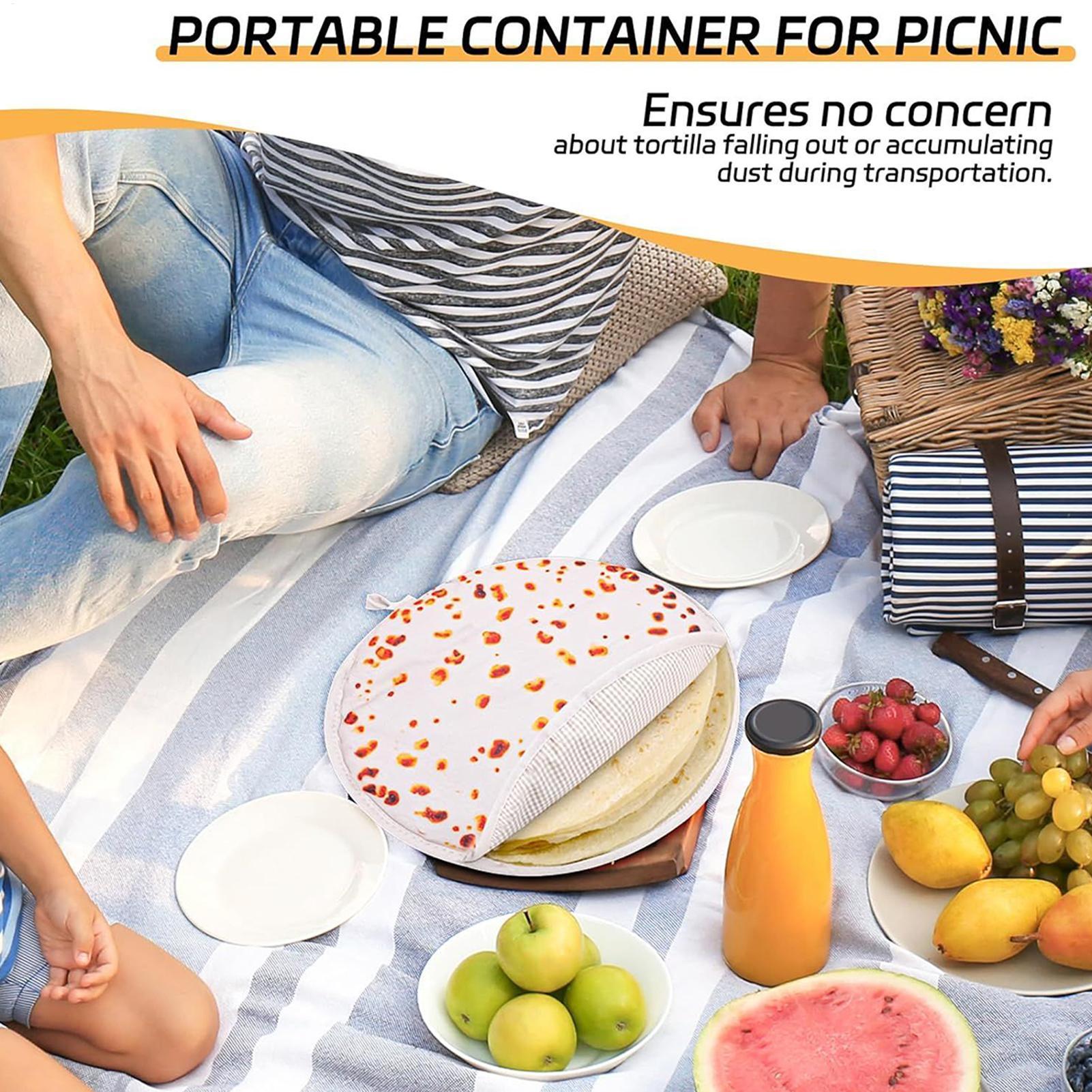 Tortilla Warmer Cloth - Bolsa de tela de 30cm para