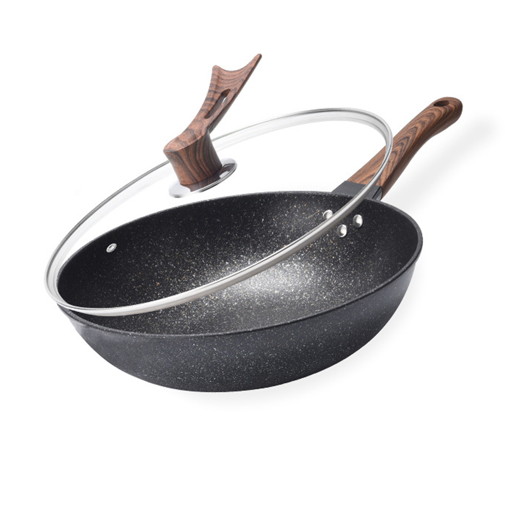 Home Cooking Steak - Sartén antiadherente Wok de 12,5 