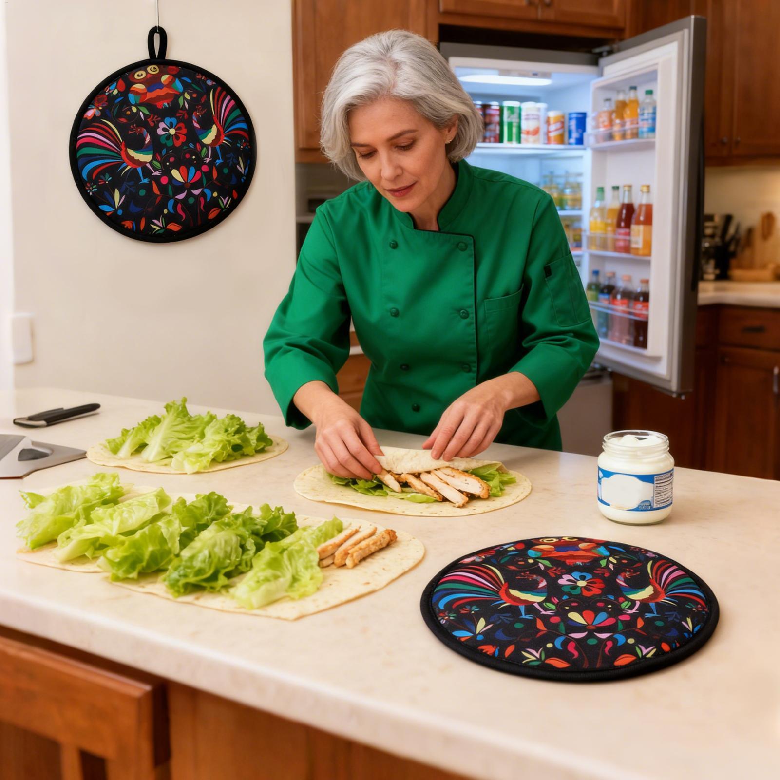 Tortilla Warmer Cloth - Calentador de tortillas de tela, calentador