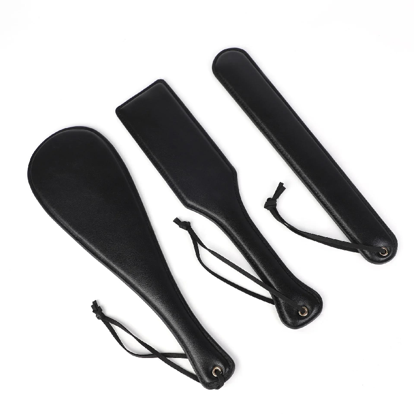 Home Cooking Game - Látigo de Cuero Negro con Flogger