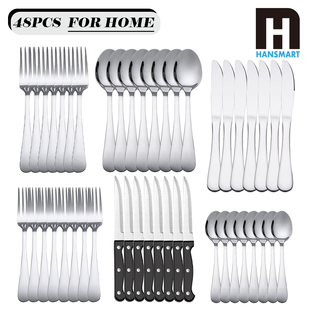 Home Cooking Utensil Set - KOOMADE Juego de cubiertos de acero