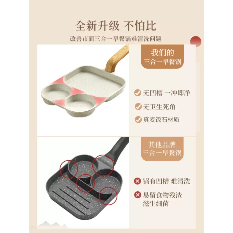 Sartén para desayuno 3 en 1, s - Home Cooking Steak reseña y precio