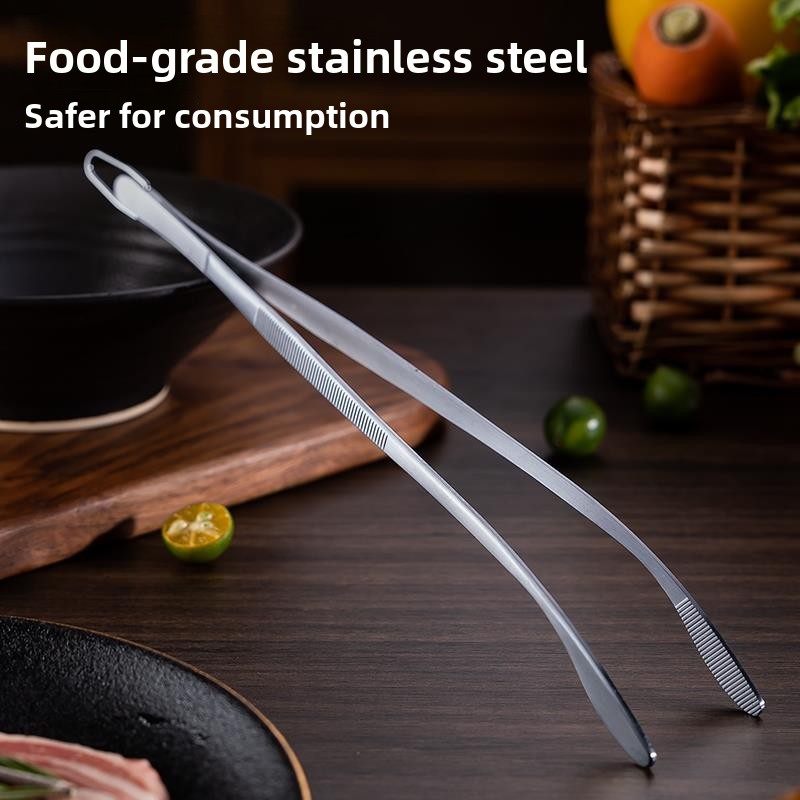 Pinza de cocina larga de acero - Home Cooking Steak reseña y precio