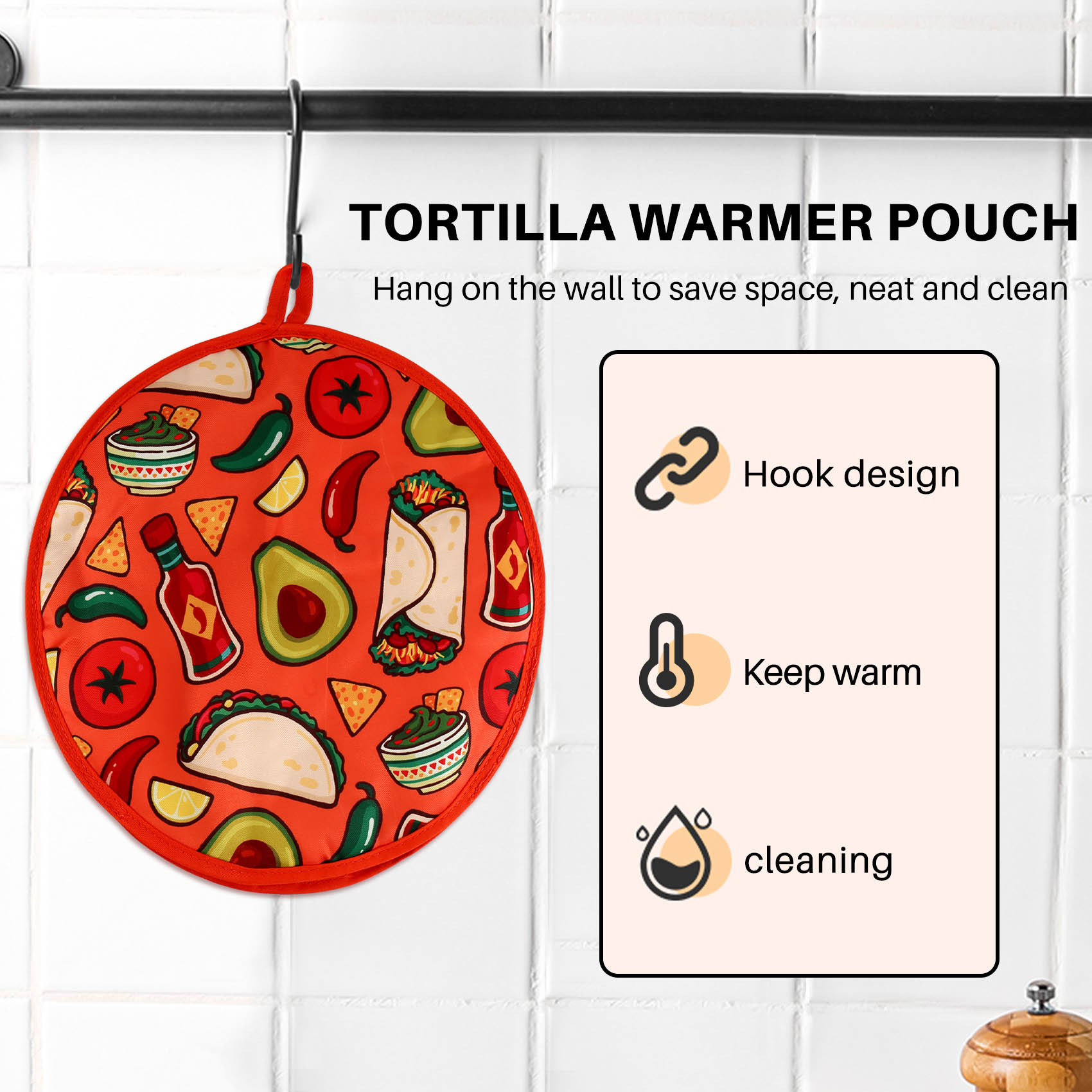 ABRE-Bolsa de tela de 12 pulga - Tortilla Warmer Cloth reseña y precio