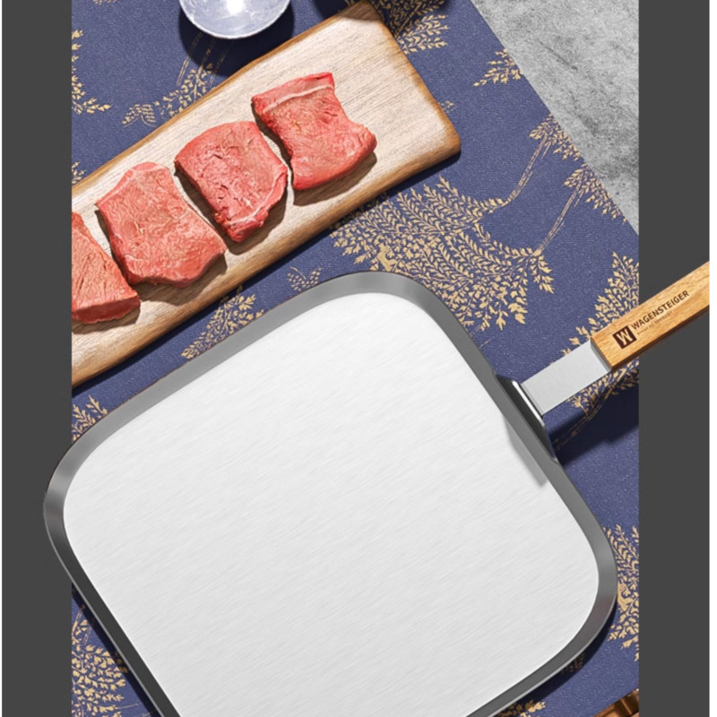 Plancha Cuadrada de Acero Inox - Home Cooking Steak reseña y precio