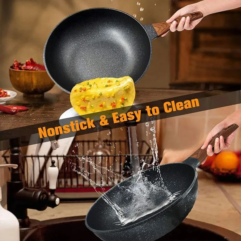 Sartén antiadherente Wok de 12 - Home Cooking Steak reseña y precio