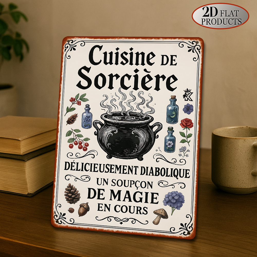 Letrero metálico plano 2D de 1 - Home Cooking Easy Recipes reseña y precio