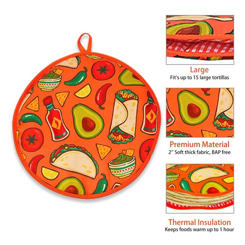 CQMF-Bolsa de tela de 12 pulga - Tortilla Warmer Cloth reseña y precio