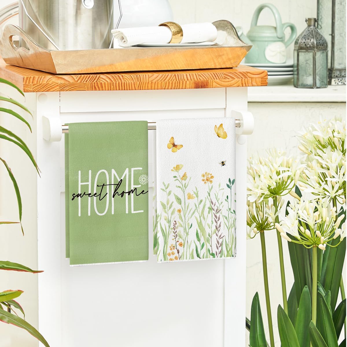 Juego de 4 toallas de cocina c - Home Cooking Is The Best reseña y precio